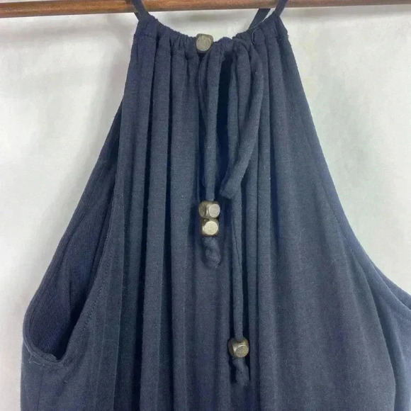 Athleta Malti Maxi Black High Low Hem, Halter Top #983210 in Size Small. - Picture 5 of 14